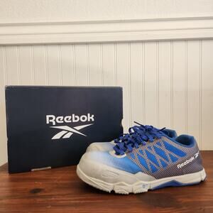 Reebok Women's Size 10 Work Speed TR‎ Composite Toe Sneakers Safety Shoes Blue
